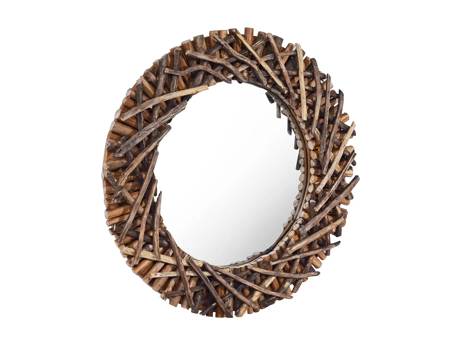 Miroir mural 60 cm Teck Rond FR97979