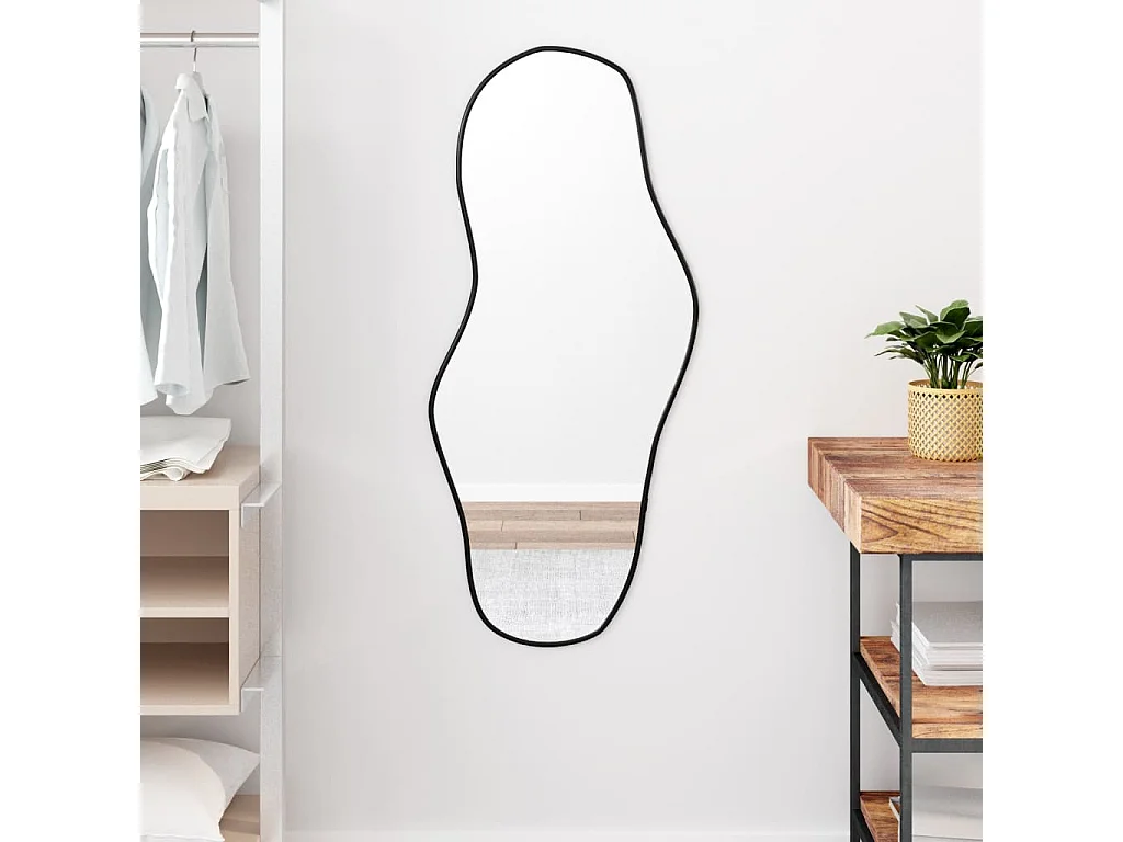 Miroir mural Noir 100x45 cm FR65000