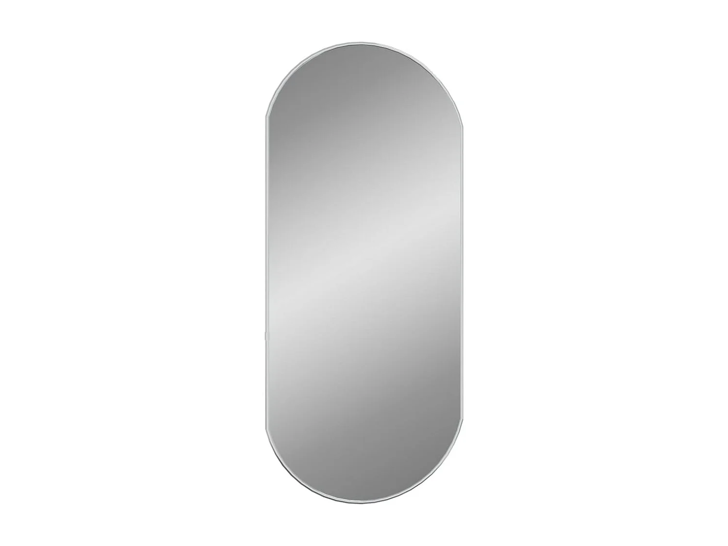 Miroir mural Argenté 80x35 cm Ovale FR28632