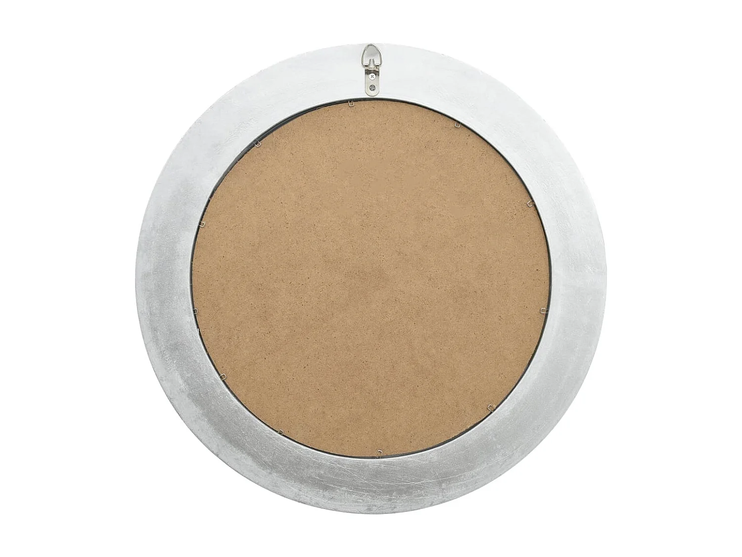 Wandspiegel barok stijl 50 cm zilverkleurig BE647938