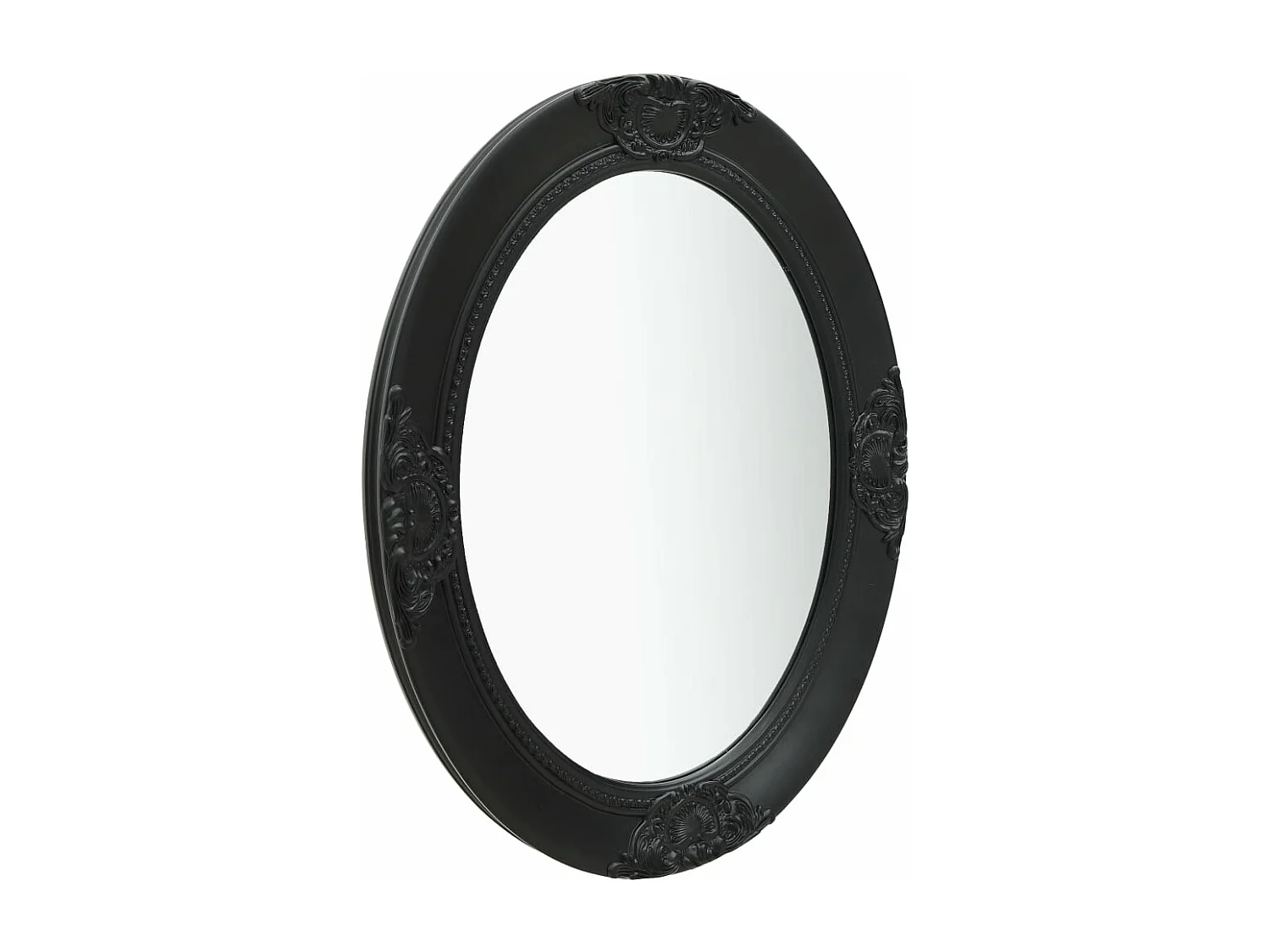 Miroir mural style baroque 50x70 cm noir FR70106