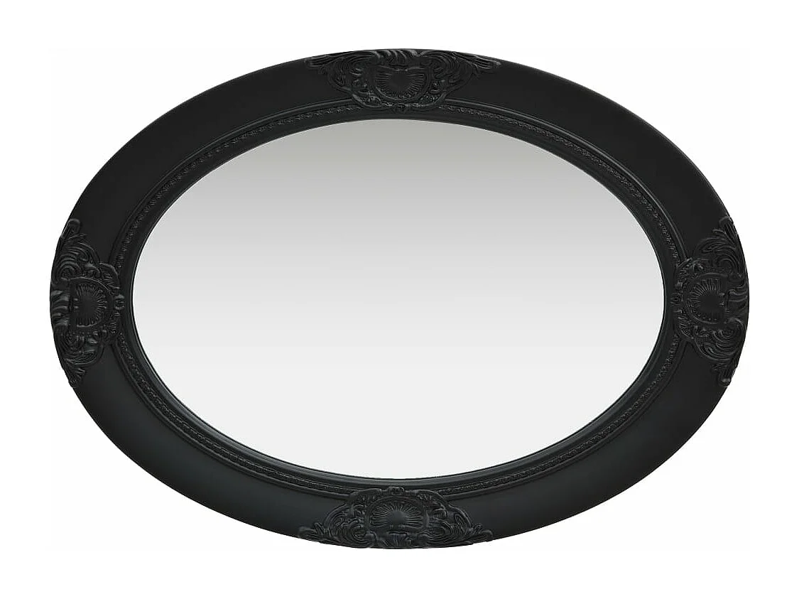 Miroir mural style baroque 50x70 cm noir FR70106