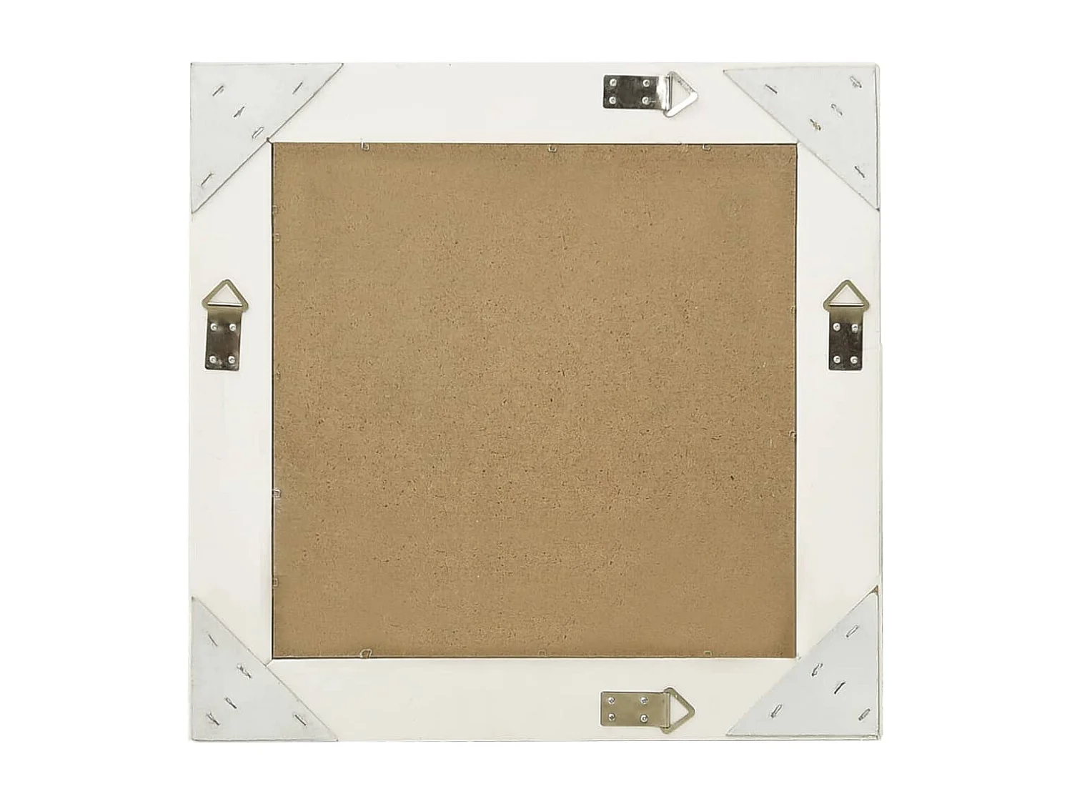 Espejo de pared estilo barroco blanco 50x50 cm ES200715