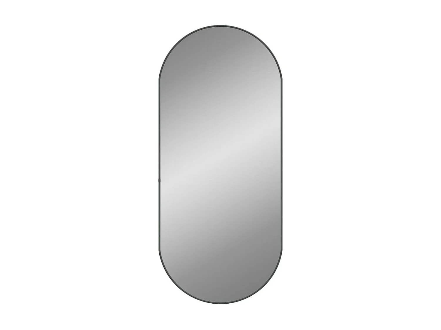 Miroir mural Noir 100x45 cm Ovale FR13995