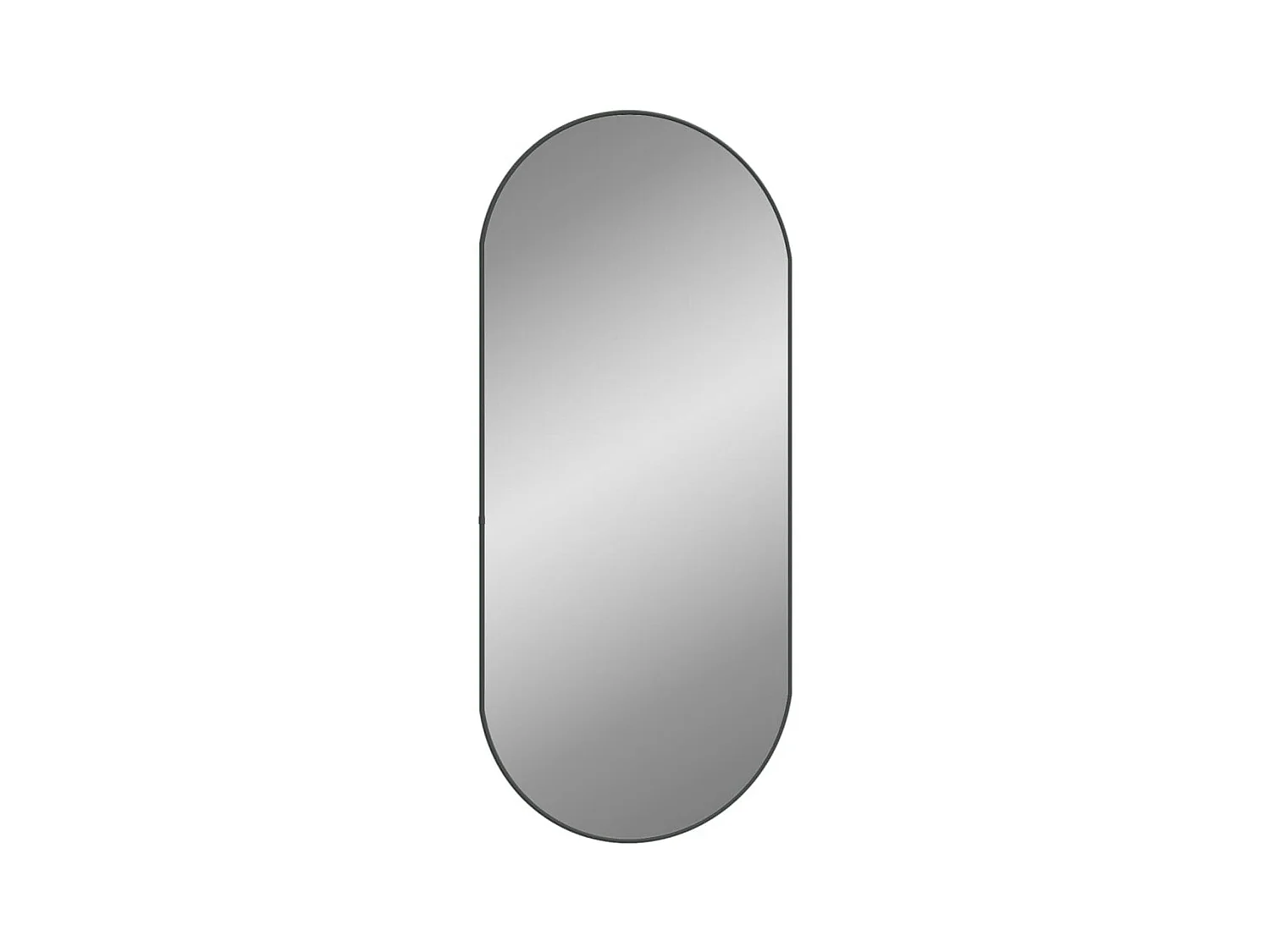 Miroir mural Noir 100x45 cm Ovale FR13995