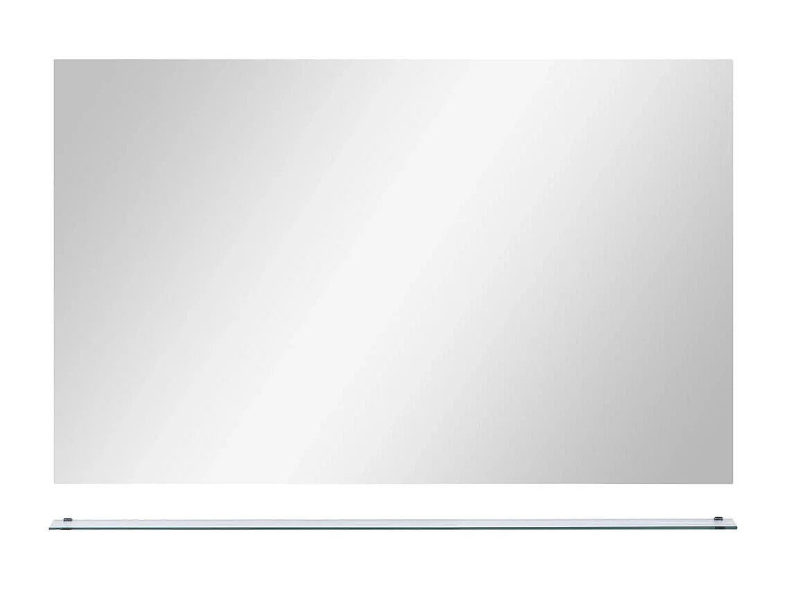 Espejo de pared con estante de vidrio templado 100x60 cm ES680690