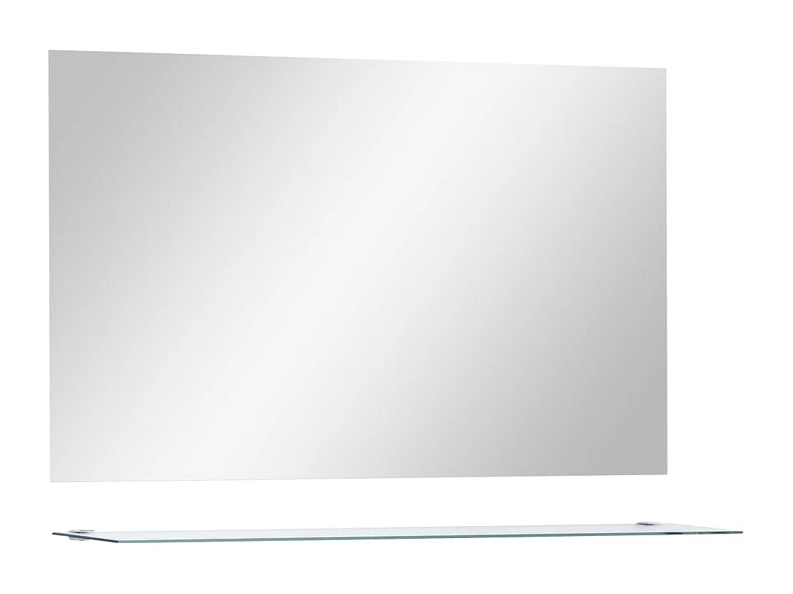 Miroir mural avec étagère 100x60 cm Verre trempé FR99195