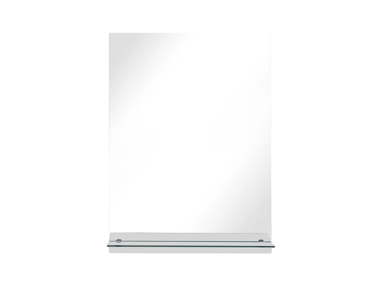 Espelho de parede c/ prateleira vidro temperado 50x70 cm PT427300