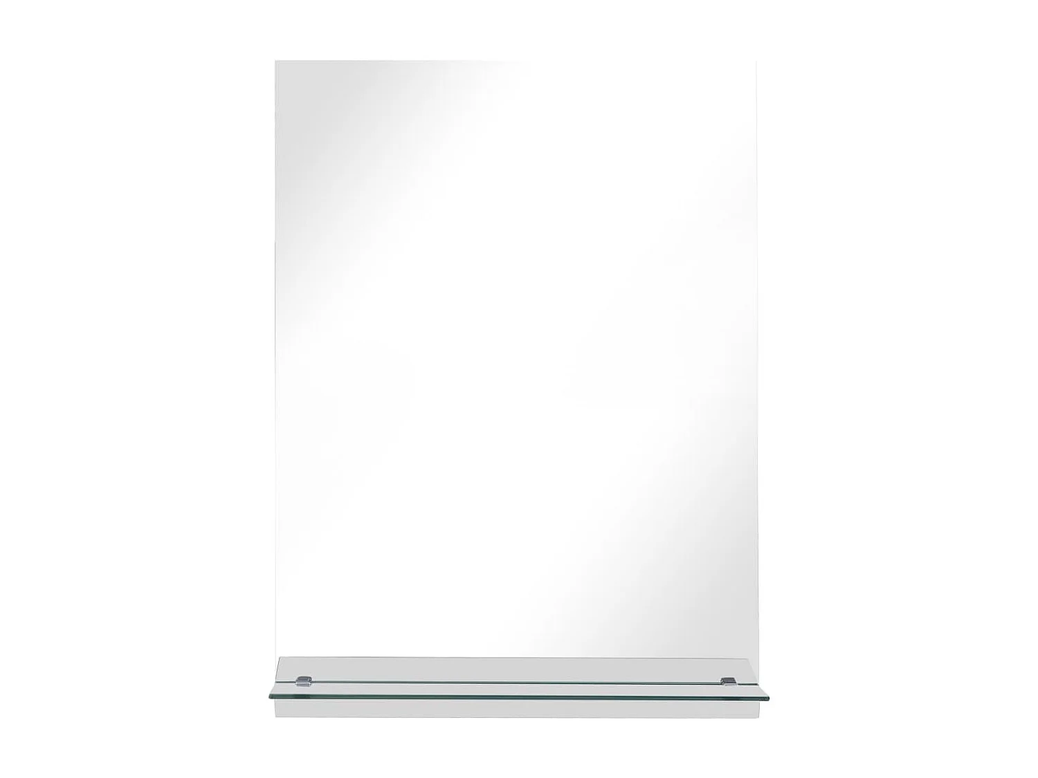 Miroir mural avec étagère 50x70 cm Verre trempé FR19890