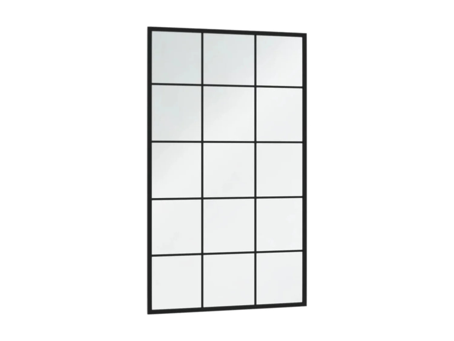 Miroirs muraux 4 pcs noir 100x60 cm métal FR97202