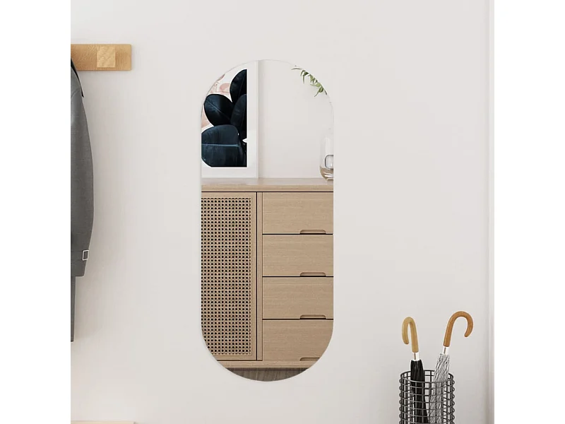 Miroir mural 25x60 cm Verre Ovale FR16230