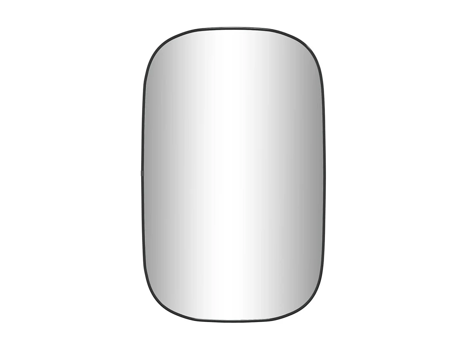 Miroir mural Noir 80x50 cm FR41834