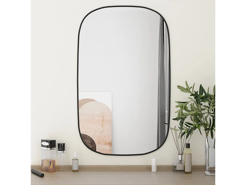 Miroir mural Noir 80x50 cm FR41834