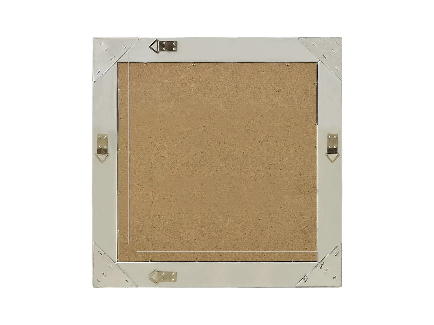 Miroir mural style baroque 60x60 cm Argenté FR39930