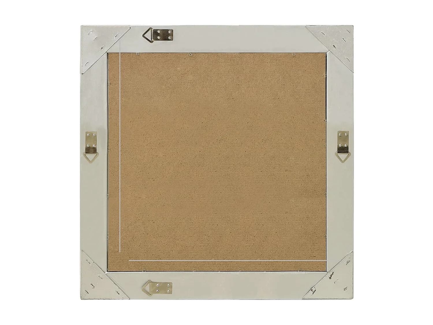 Wandspiegel barok stijl 60x60 cm zilverkleurig BE150287