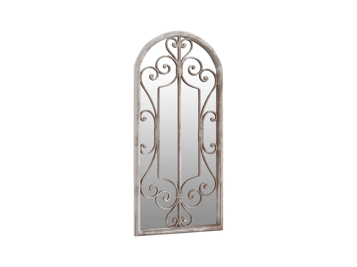 Miroir de jardin Sable 100x45cm Fer pour utilisation extérieure FR56541