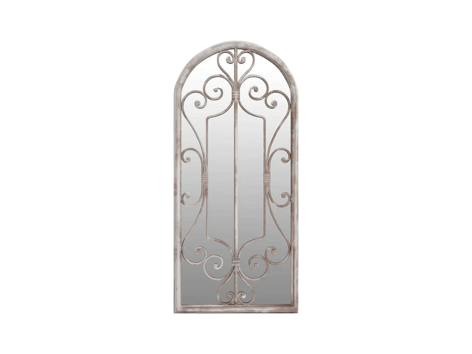 Miroir de jardin Sable 100x45cm Fer pour utilisation extérieure FR56541