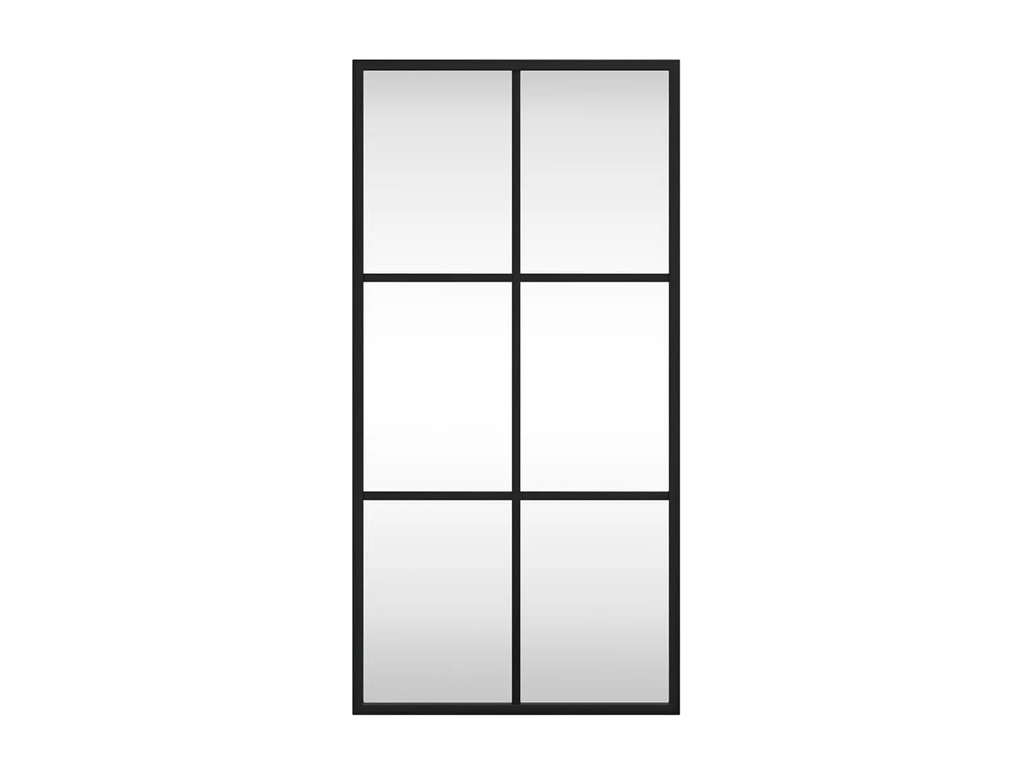 Espelho de parede retangular 30x60 cm ferro preto PT999854