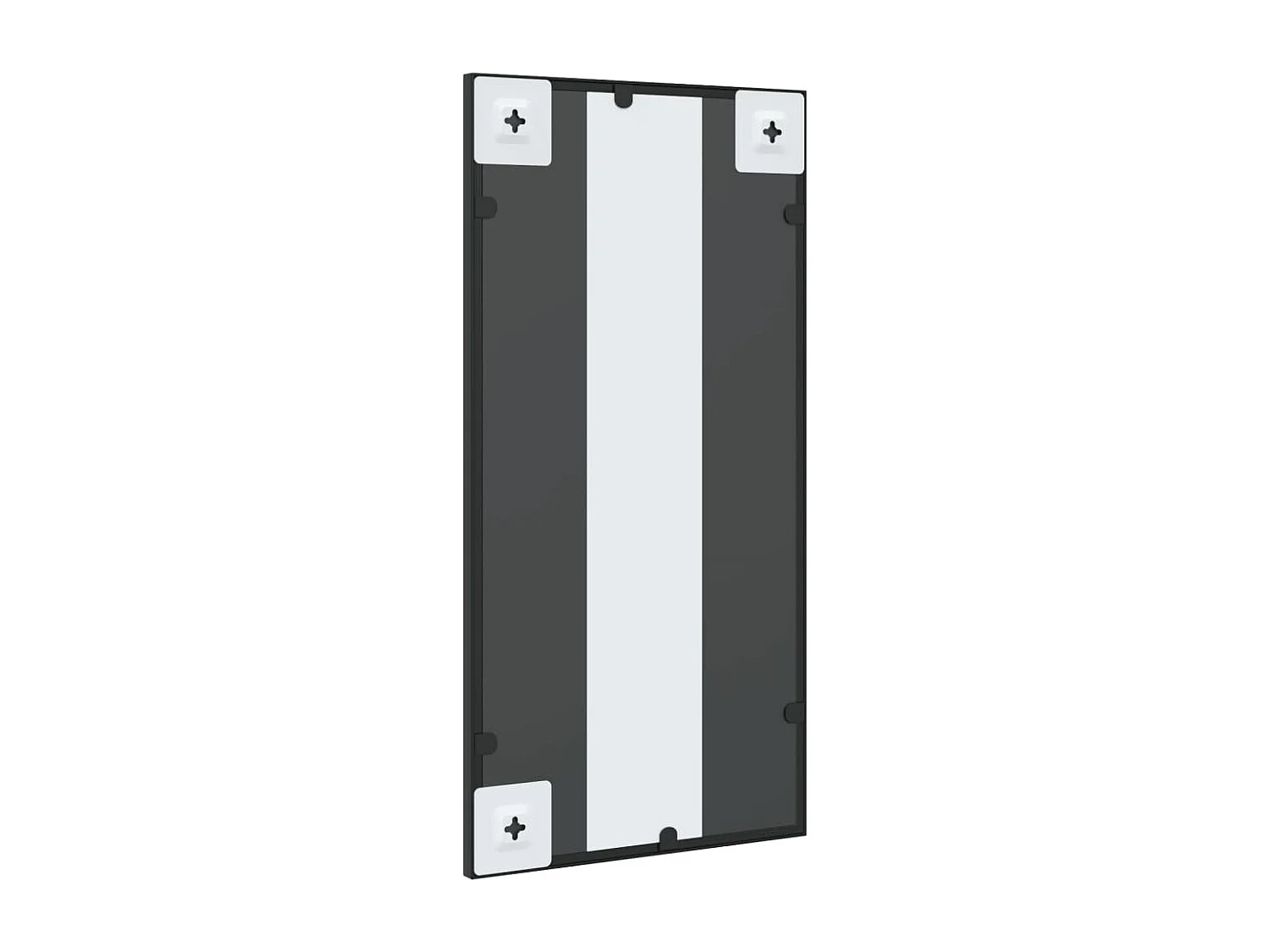 Espelho de parede retangular 30x60 cm ferro preto PT999854