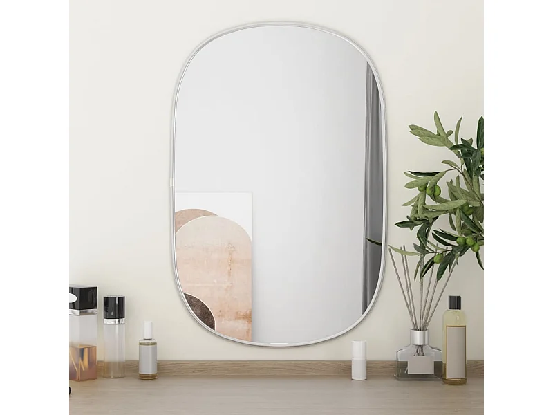 Miroir mural Argenté 60x40 cm FR94834