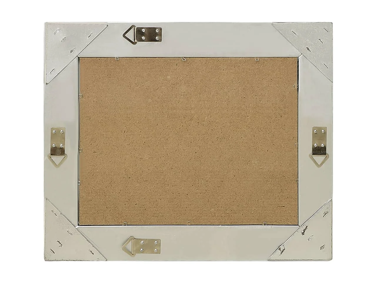 Wandspiegel barok stijl 50x40 cm zilverkleurig BE497768