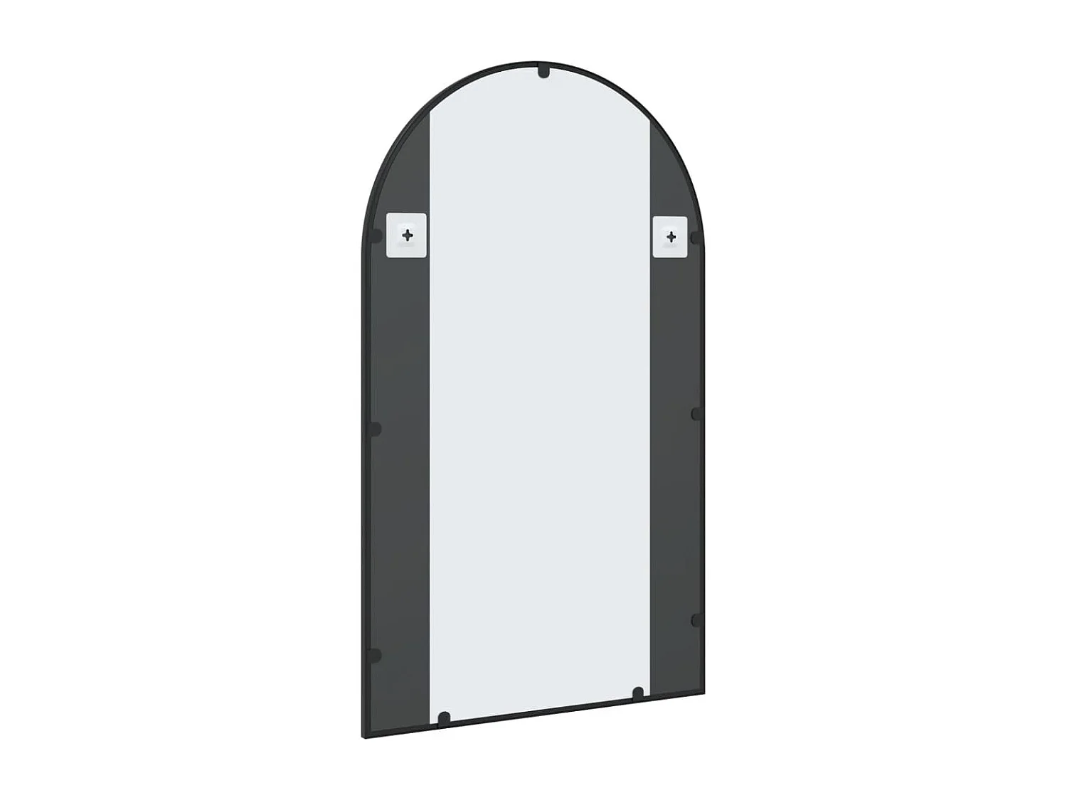 Espelho de parede arqueado 60x100 cm ferro preto PT678255