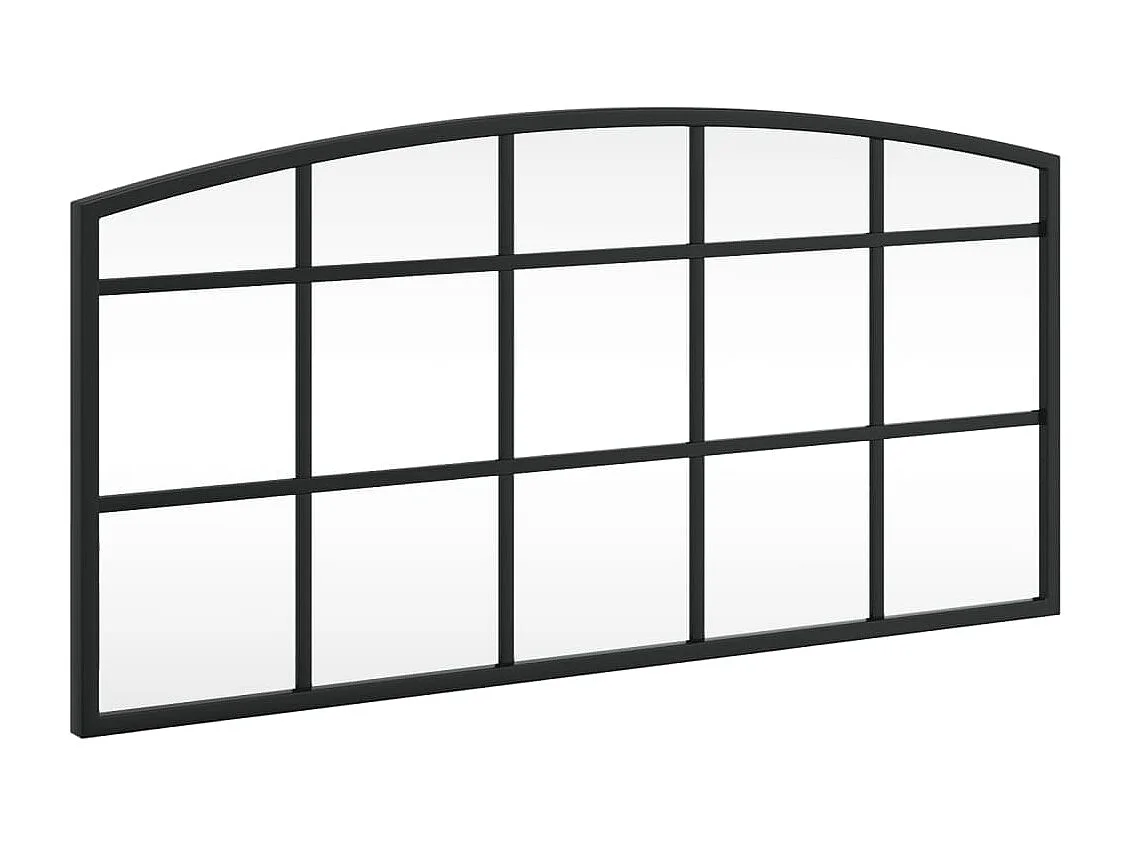 Miroir mural noir 60x30 cm arche fer FR11994