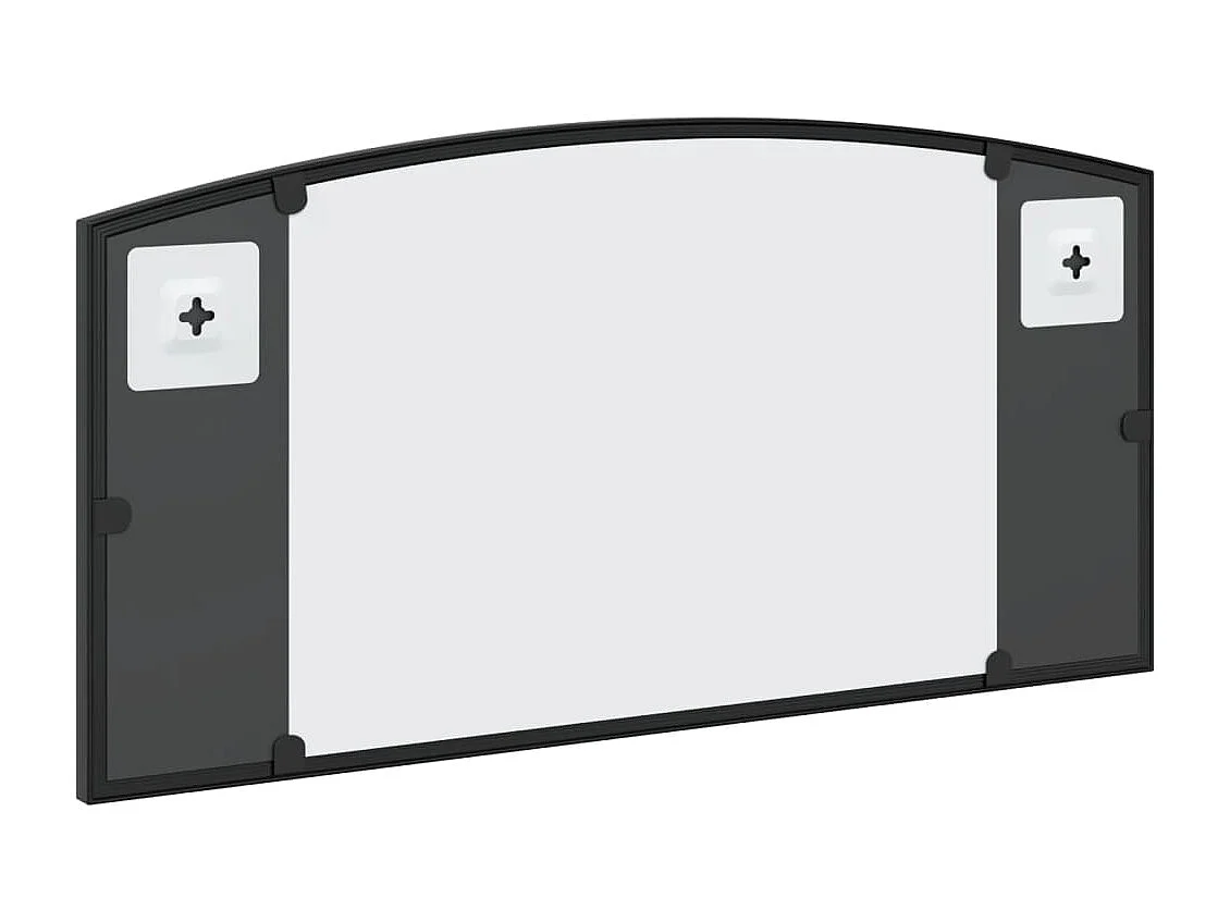 Miroir mural noir 60x30 cm arche fer FR11994