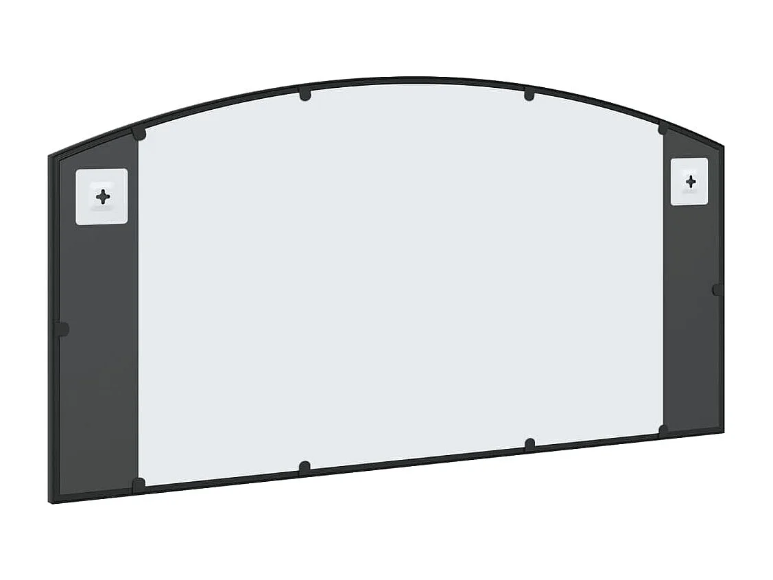 Miroir mural noir 100x50 cm arche fer FR95331