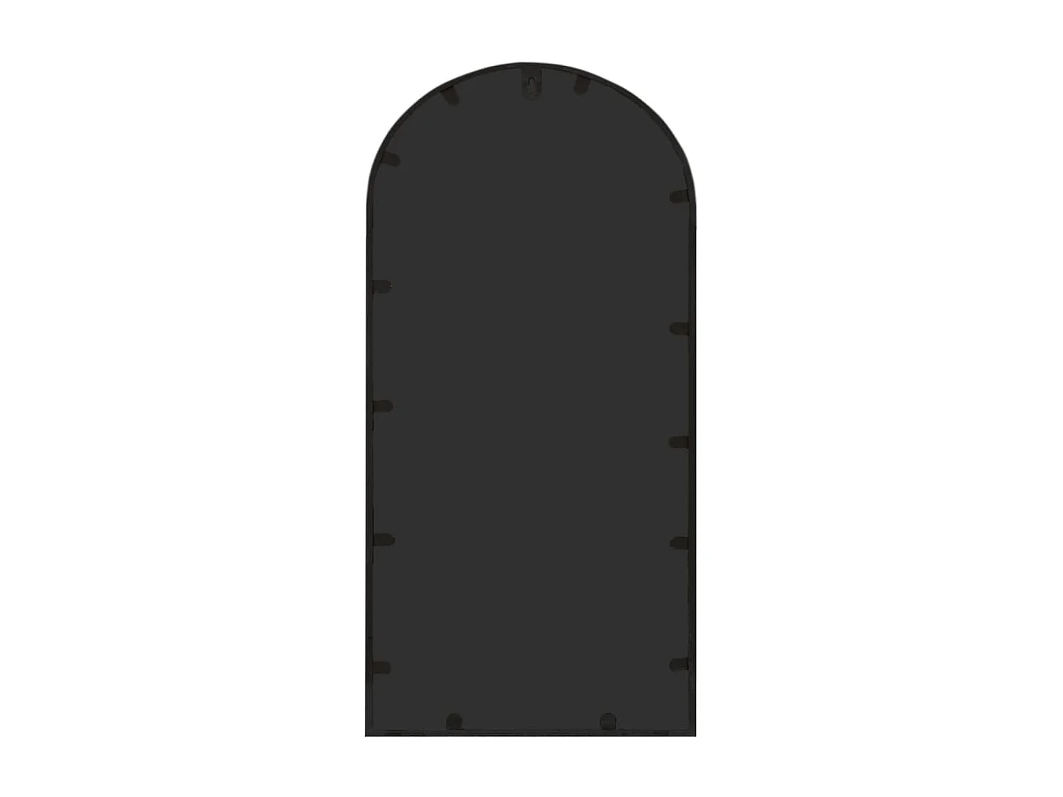 Espelho de jardim p/ uso exterior ferro 70x30 cm preto PT654179