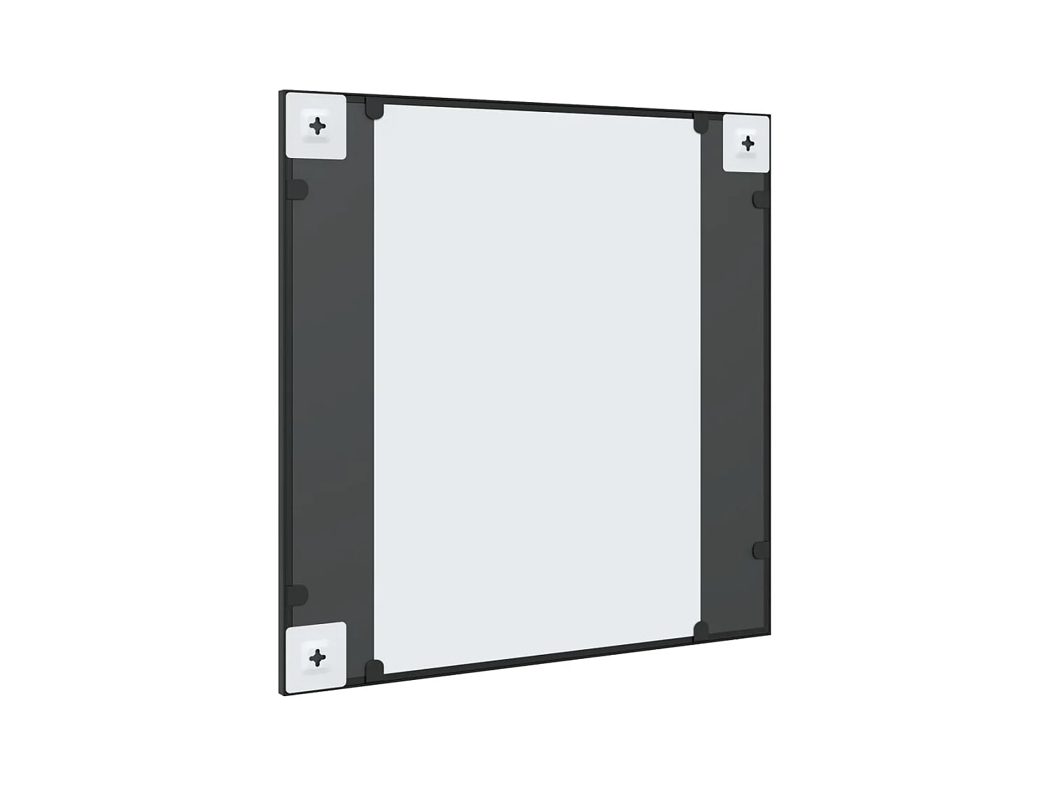 Espejo de pared cuadrado de hierro negro 60x60 cm ES652808