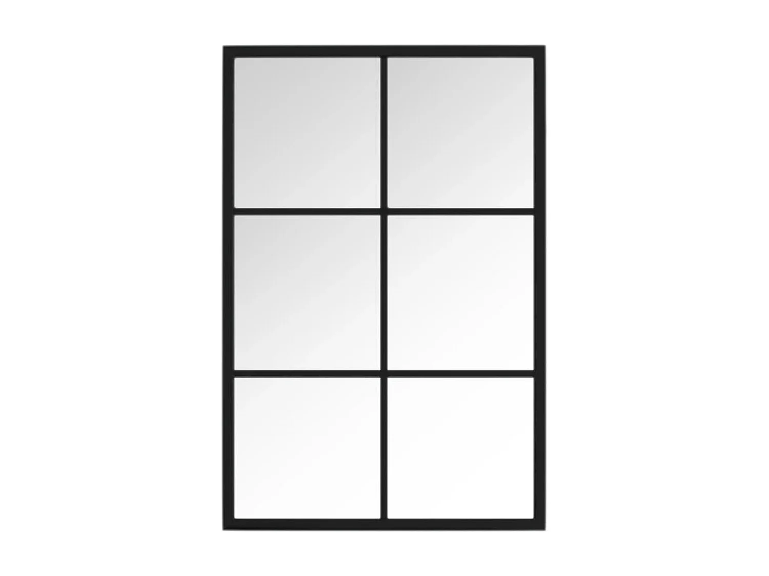 Miroir mural noir 60x40 cm métal FR37593