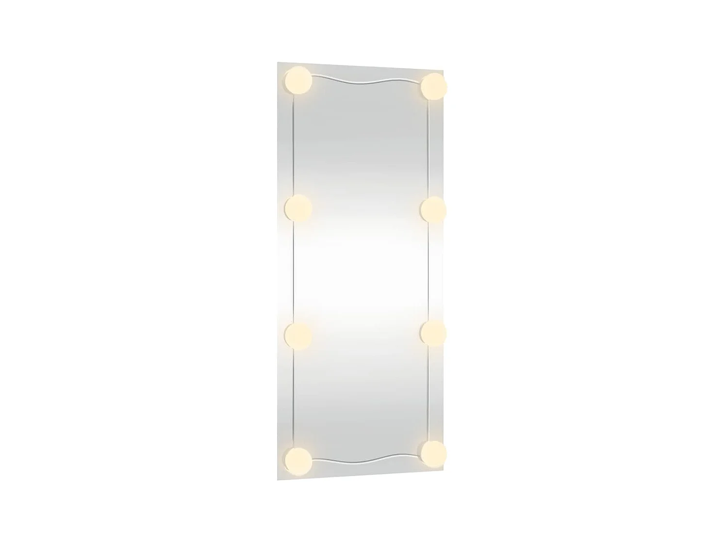 Miroir mural avec lumières LED 40x80 cm verre rectangulaire FR52915