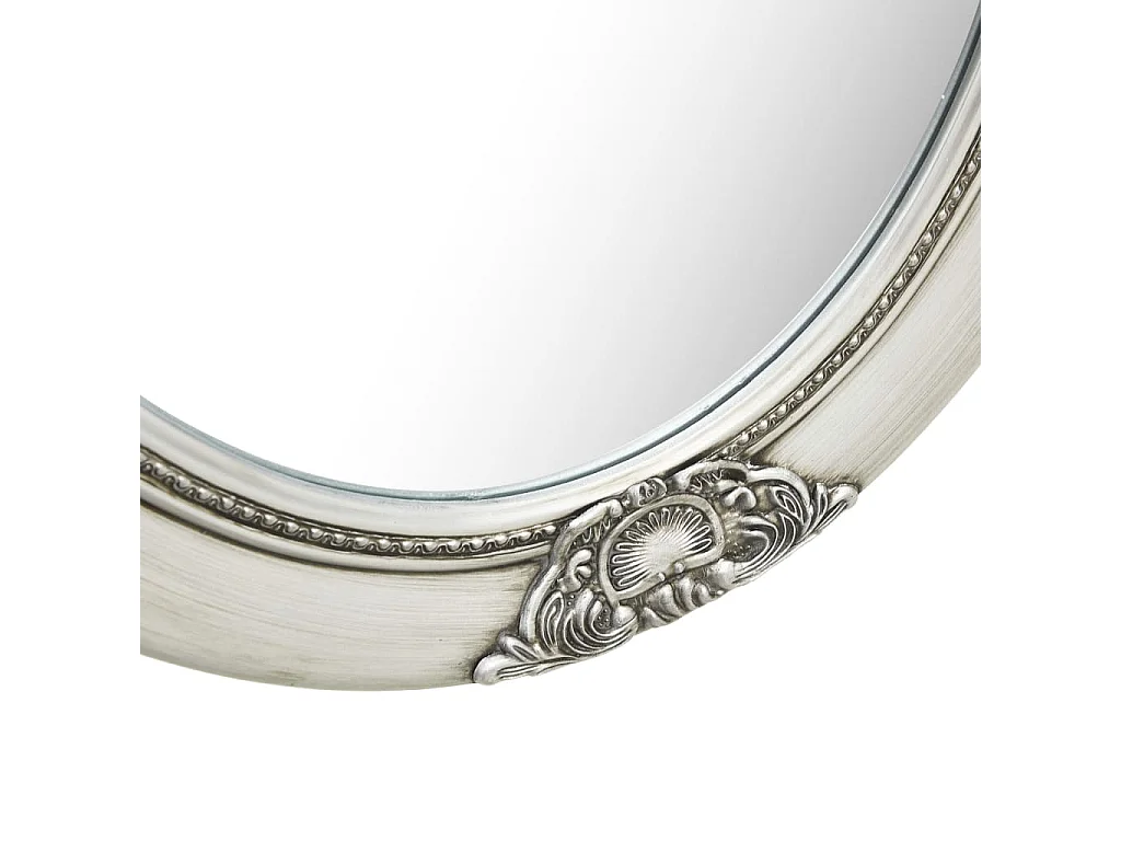 Miroir mural style baroque 50x60 cm Argenté FR72694