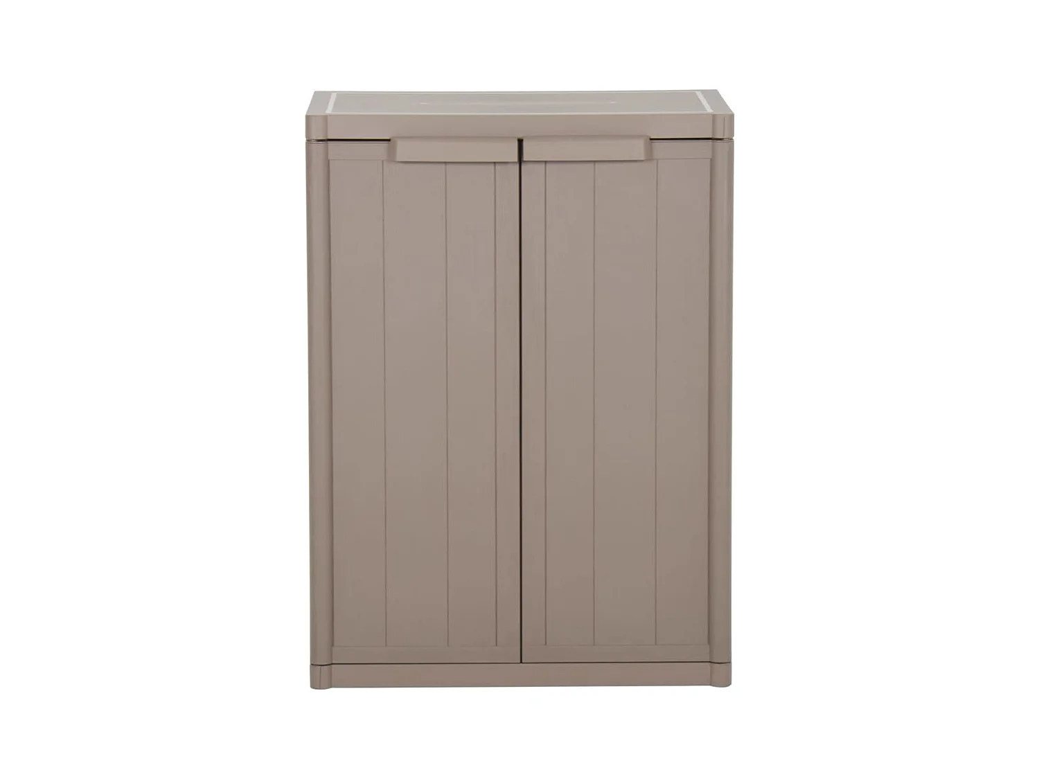Armoire de rangement jardin Marron 65x45x88cm PP Aspect de bois FR64719