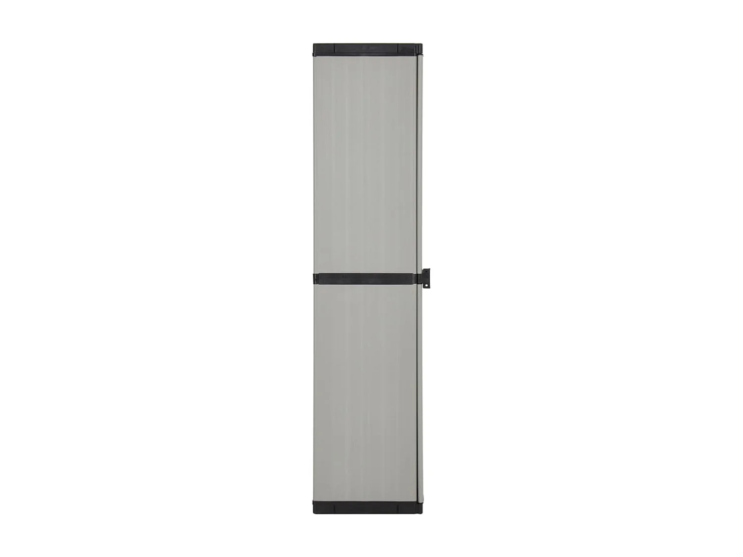 Armoire de rangement de jardin 3 étagères Gris/noir 34x40x168cm FR12475