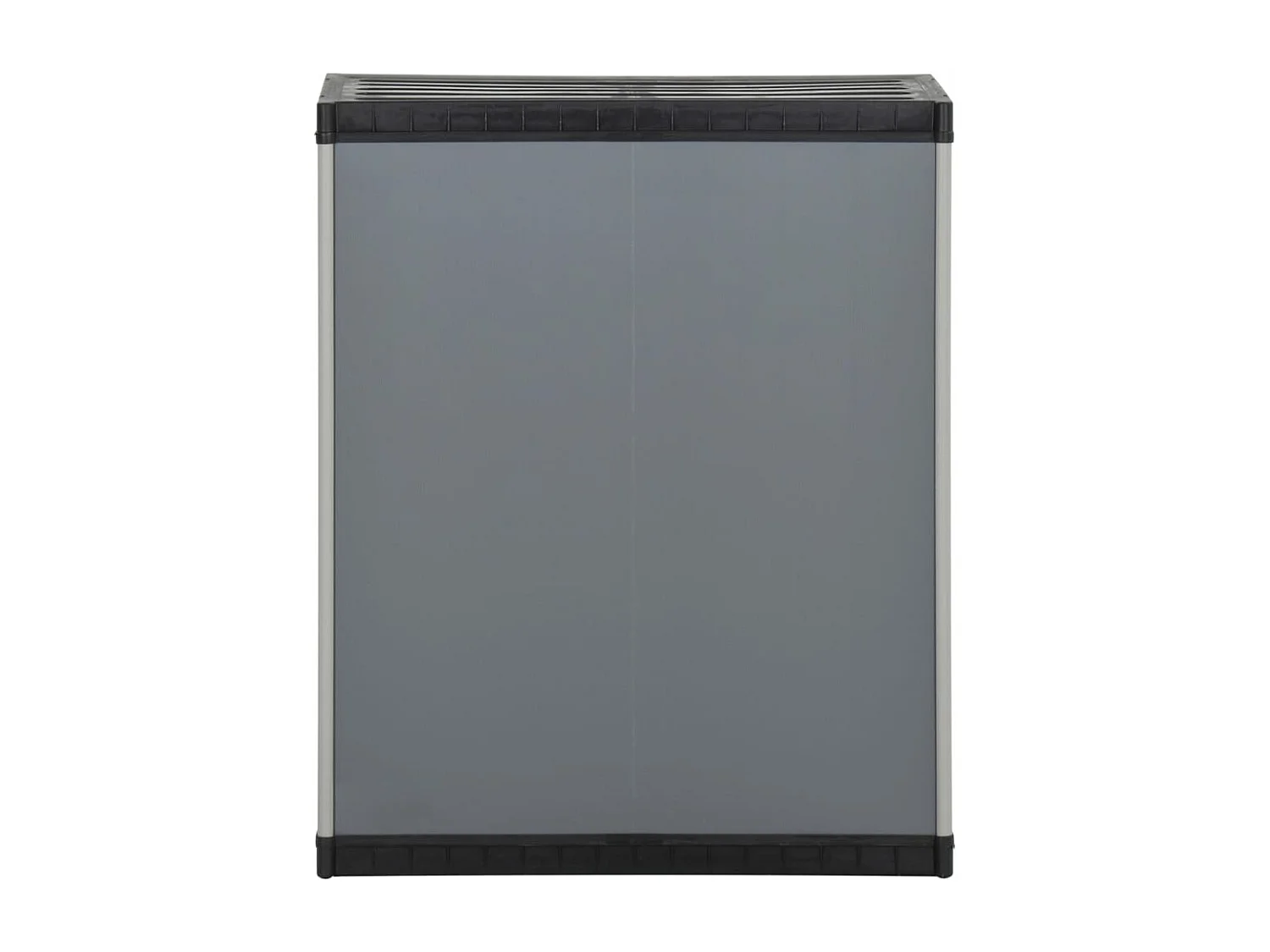 Armoire à déchets de jardin Gris et noir 68x40x85 cm PP FR84711