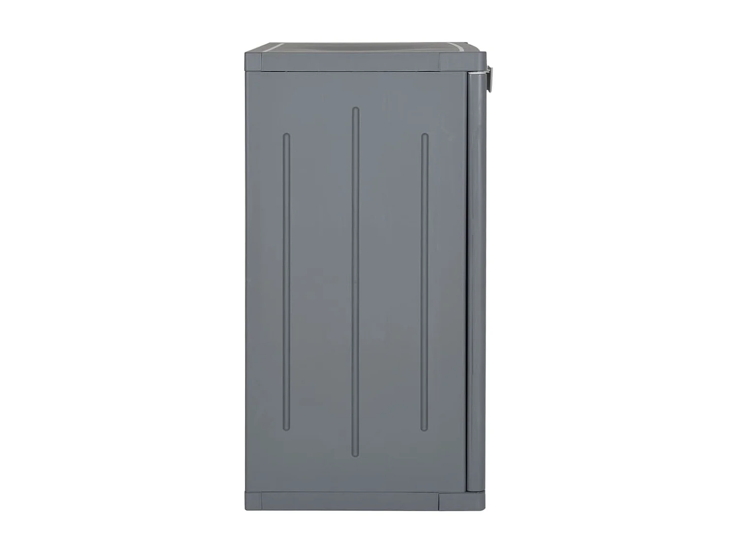 Armoire de rangement de jardin gris 65x45x88 cm PP rotin FR61452