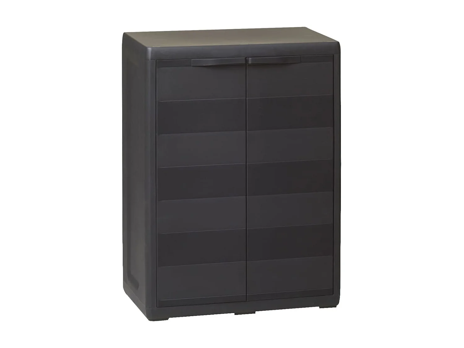 Armoire de rangement de jardin avec 1 étagère Noir FR27295