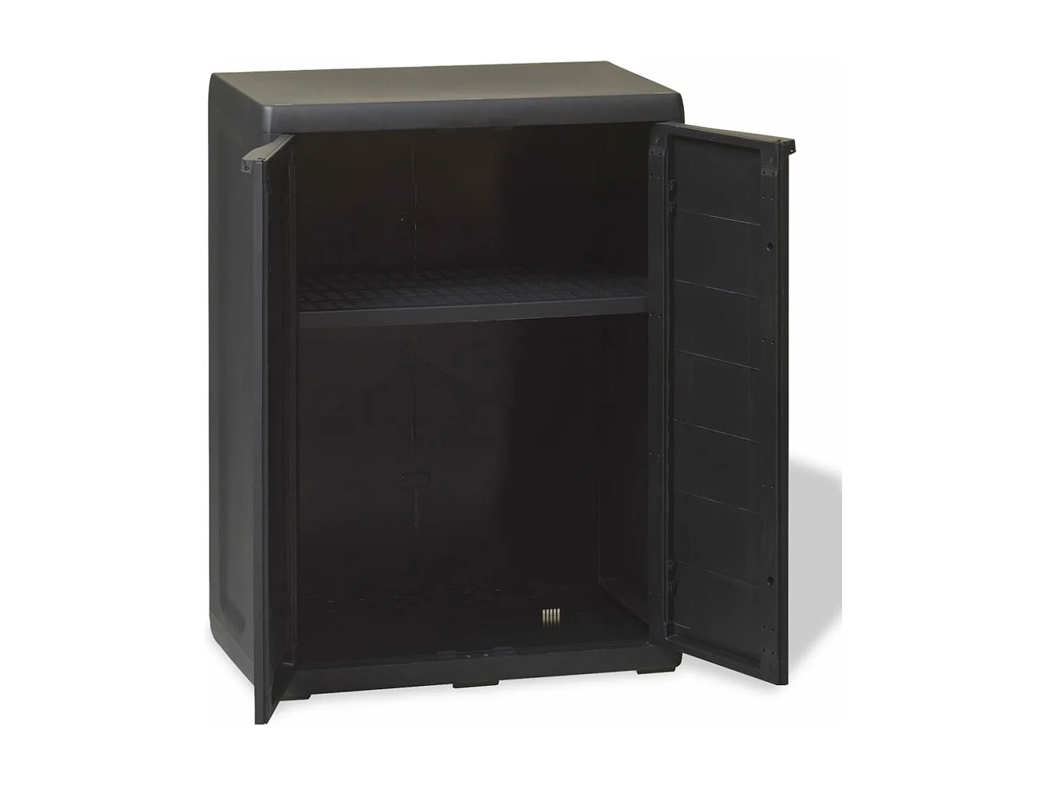 Armoire de rangement de jardin avec 1 étagère Noir FR27295
