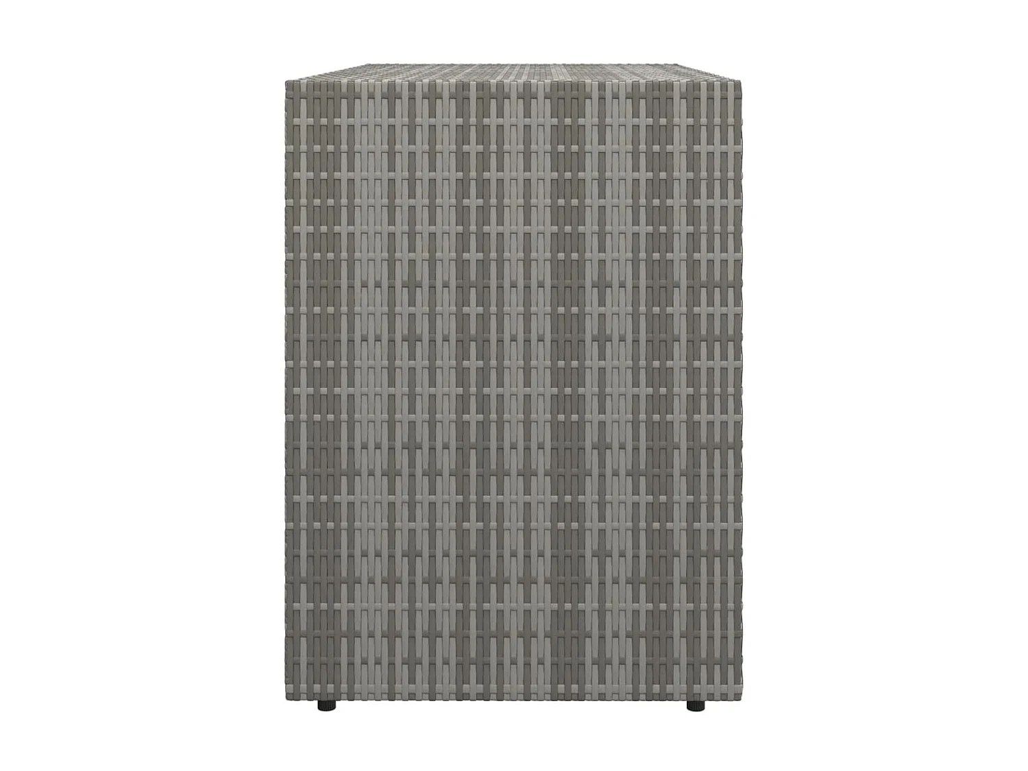 Armoire de rangement jardin Gris 100x55,5x80 cm Résine tressée FR20743