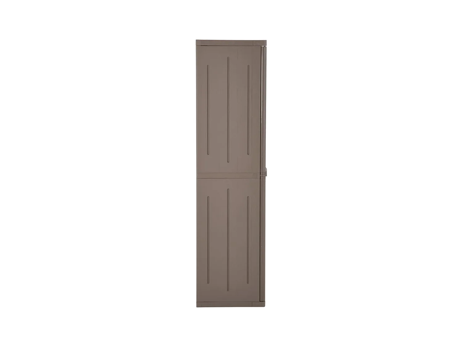 Armoire de rangement jardin Marron 65x45x172 cm PP Aspect bois FR58285