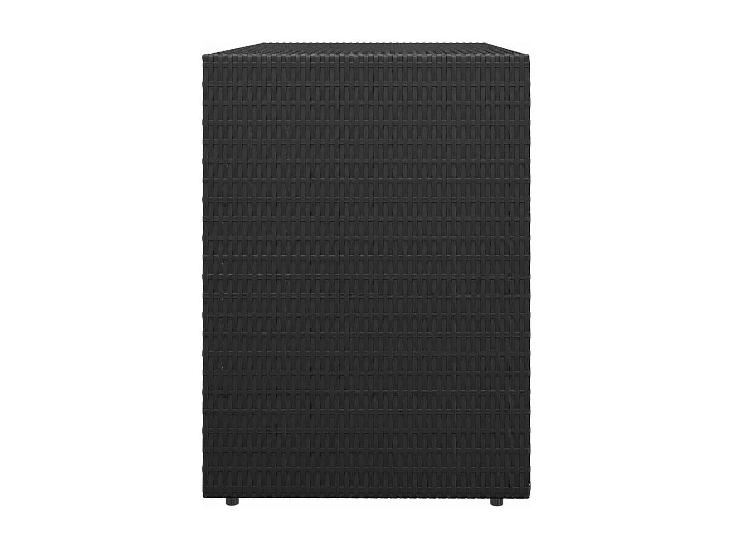 Armoire de rangement jardin Noir 100x55,5x80 cm Résine tressée FR77934