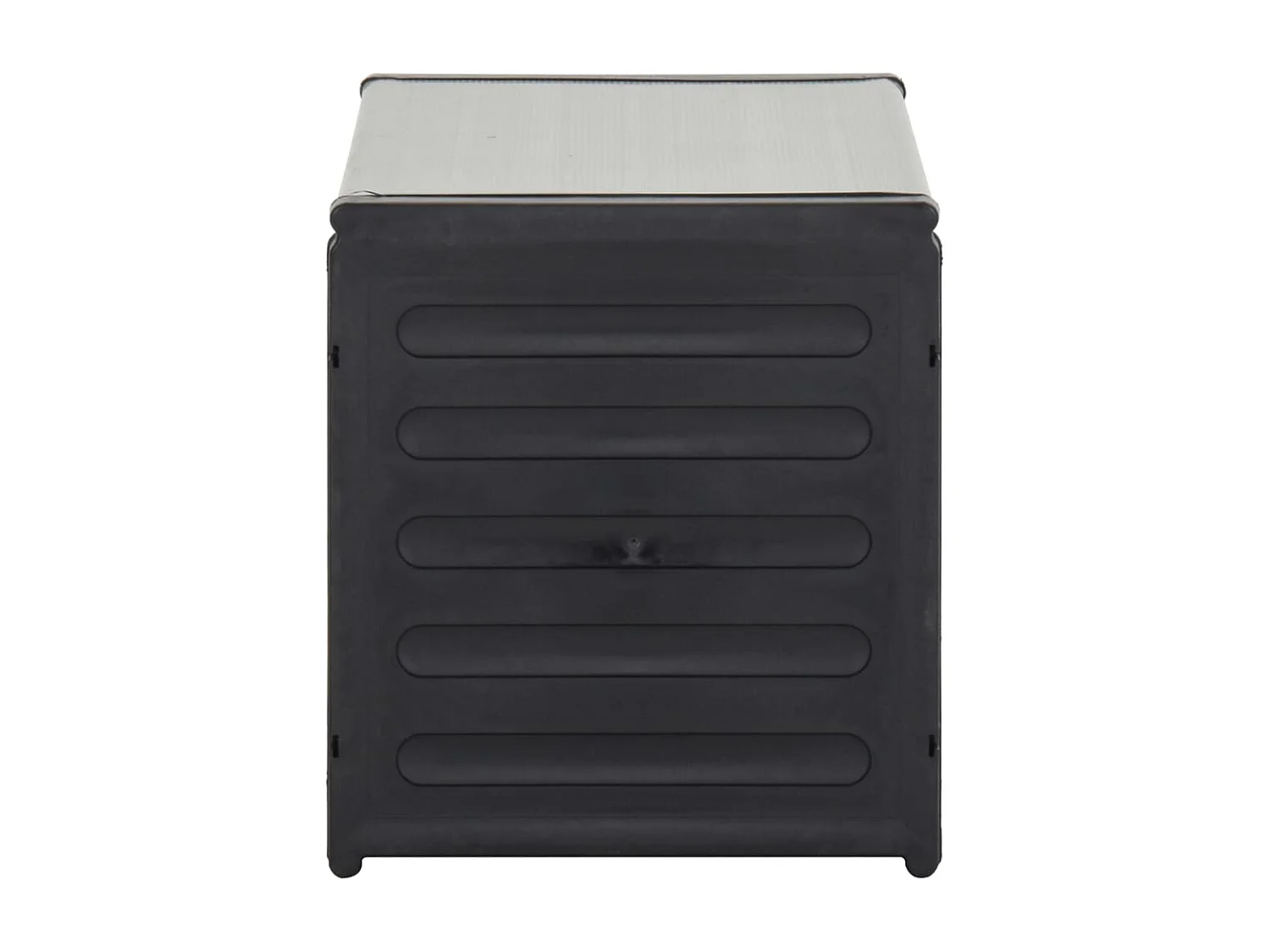 Armoire à déchets de jardin Gris 85x34x40 cm FR58235