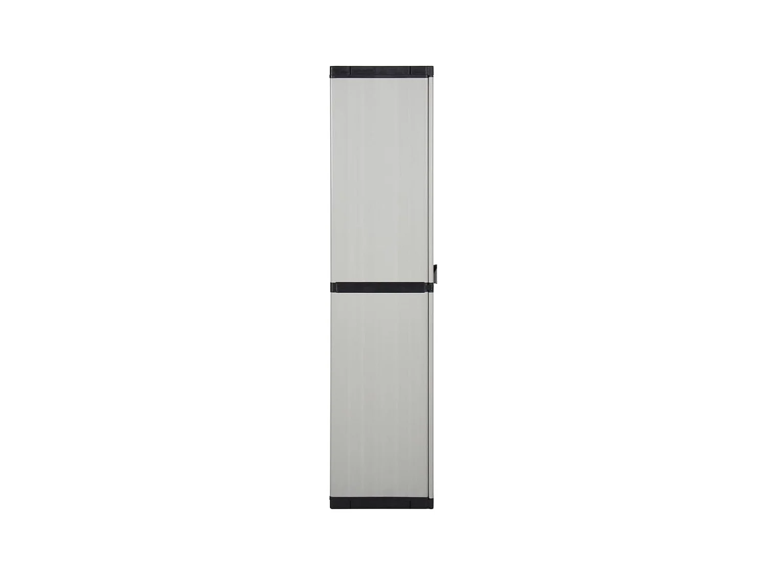 Armoire de rangement de jardin 3 étagères Gris/noir 68x40x168cm FR14757