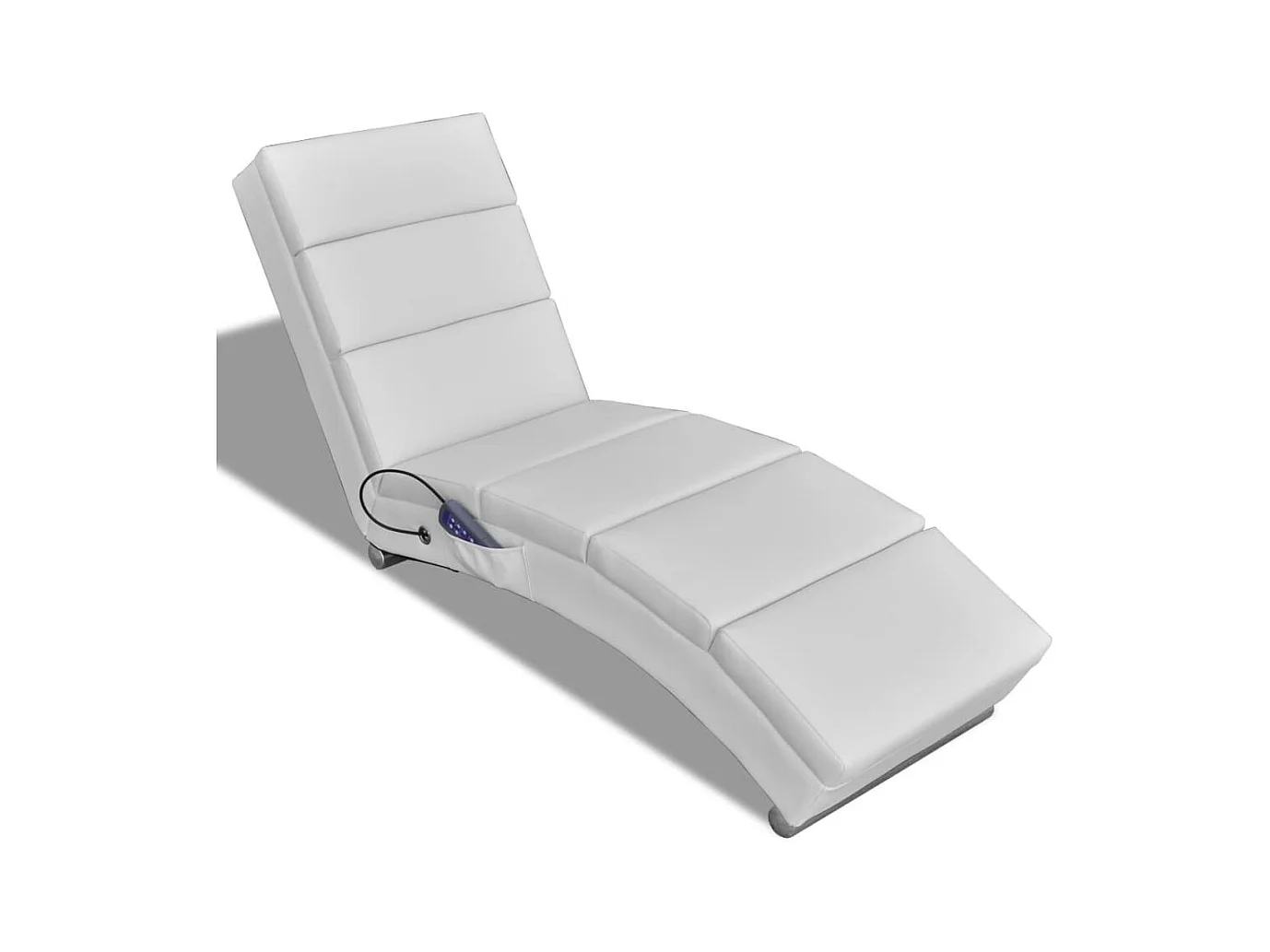 Chaise longue de massage Blanc Similicuir FR37196