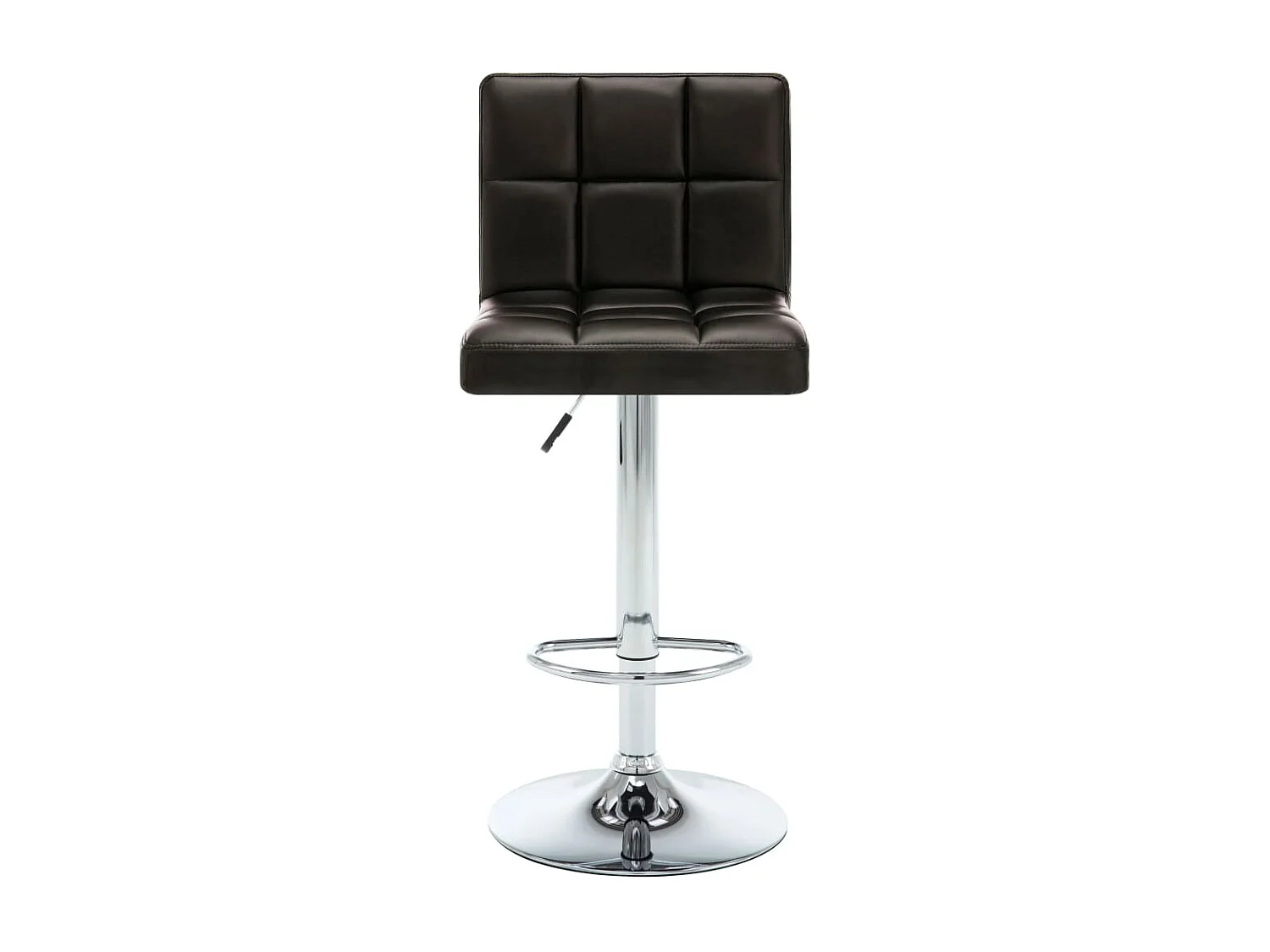 Lot de 2 Tabourets de bar marron similicuir FR81719