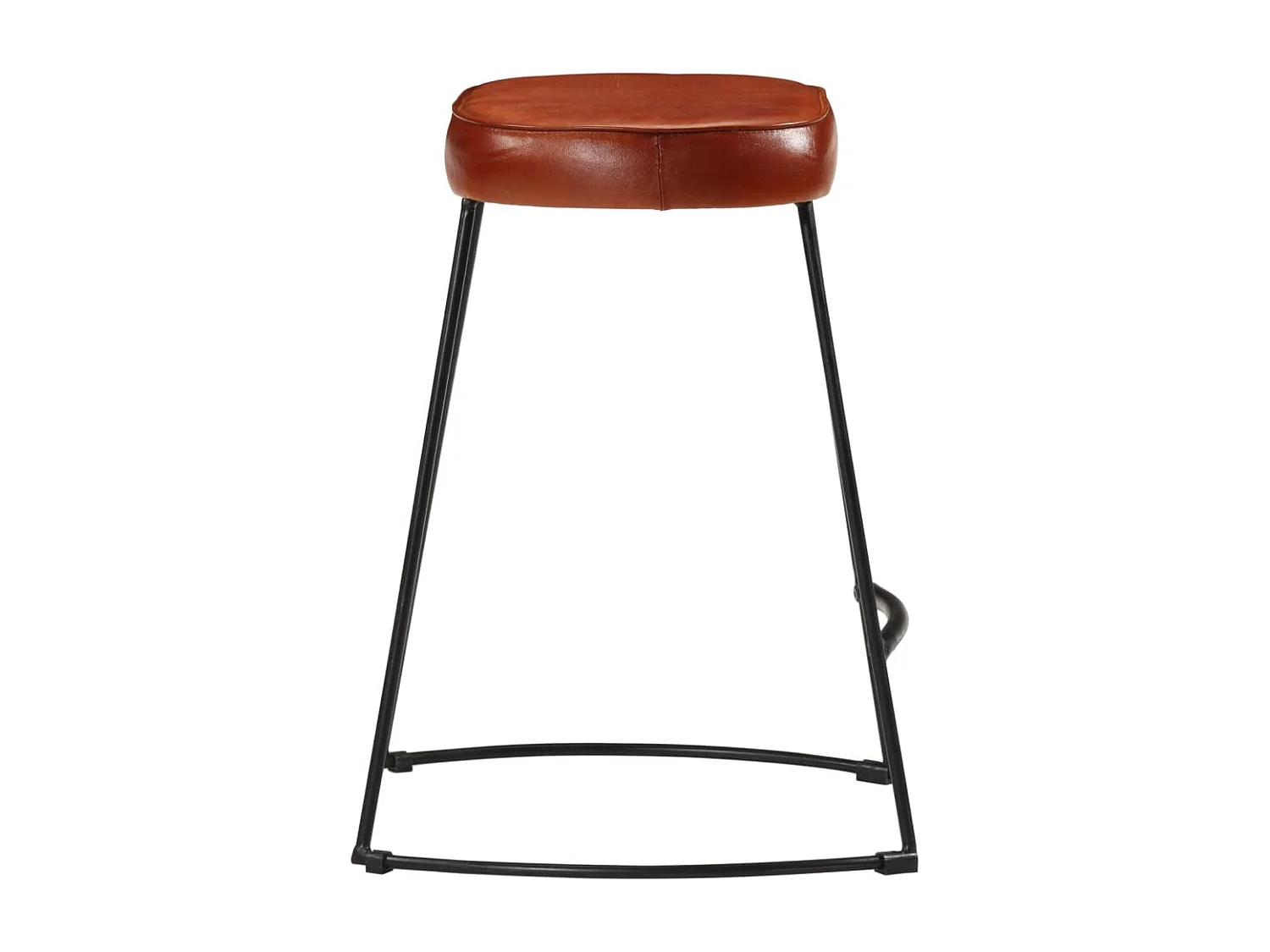 Lot de 2 Tabourets de bar marron foncé 40x29,5x53 cm FR19503