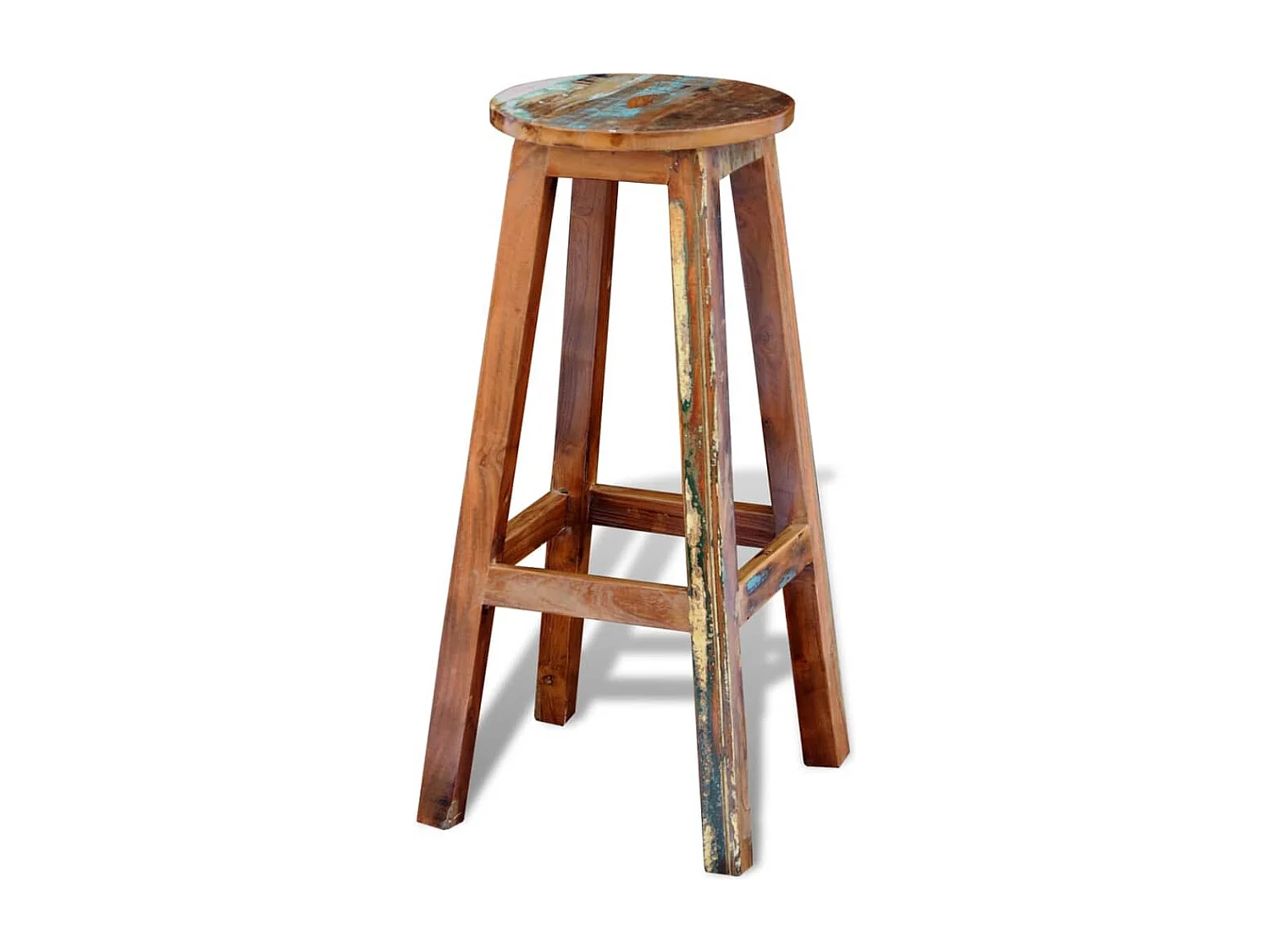 Tabouret de bar Bois de récupération massif FR30376
