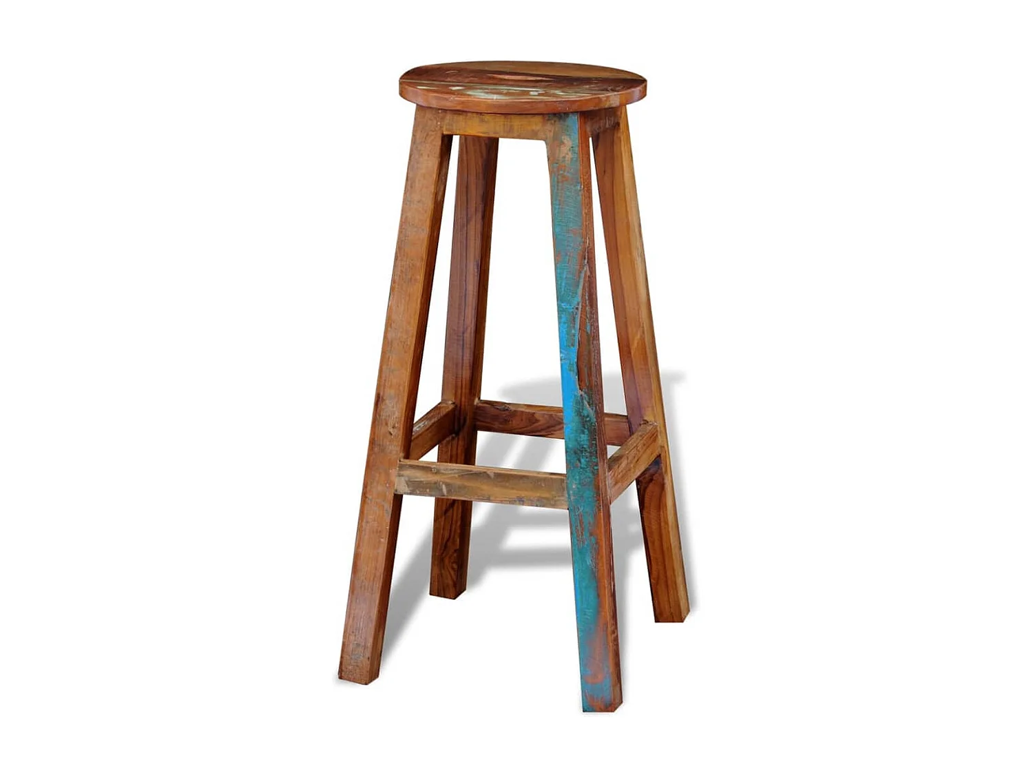 Tabouret de bar Bois de récupération massif FR30376